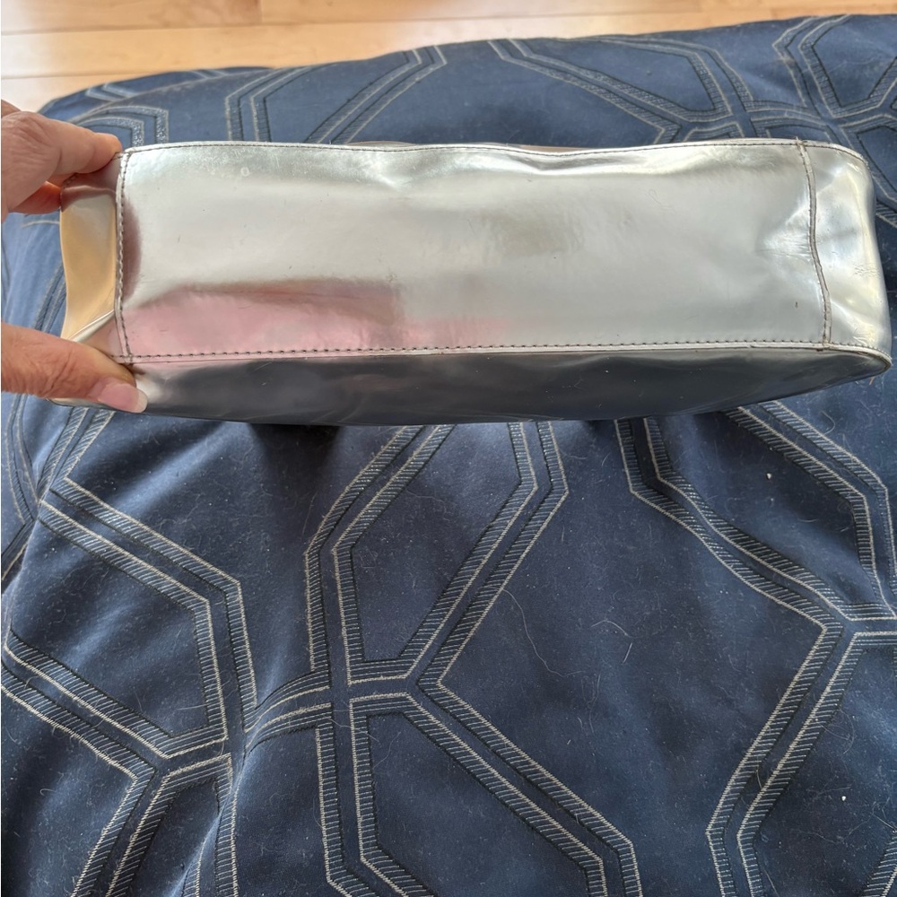 Sondra Roberts Metallic Silver Two Way Bag - Picture 6 of 14